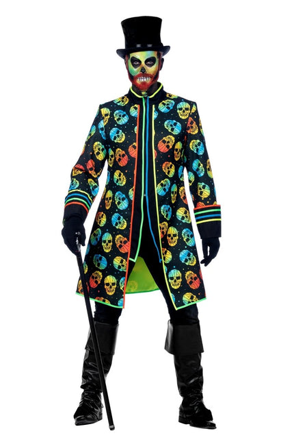 Jas neon skull - Partywinkel - 8720059074365
