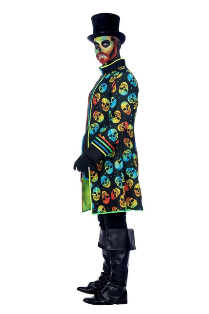 Jas neon skull - Partywinkel - 8720059074365