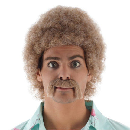 Jeff Pruik Met Snor Blond van CHAKS koop je bij Partywinkel