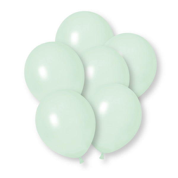 Pastelowo-zielone balony 30 cm, 50 szt.