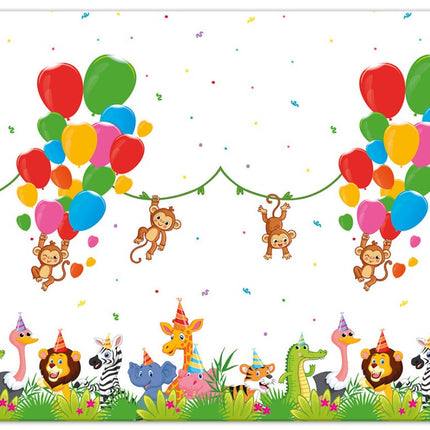 Jungle Dieren Tafelkleed 1.8m van Procos koop je bij Partywinkel