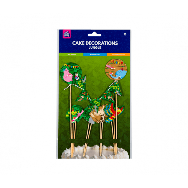 Jungle Taarttopper 30cm - Partywinkel - 8716764241178
