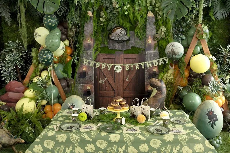 Jurassic World papieren tafelkleed, 180x120 cm van Partydeco koop je bij Partywinkel