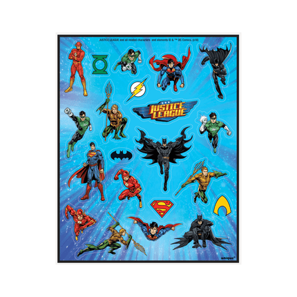 Justice League Stickers 4st van Unique koop je bij Partywinkel