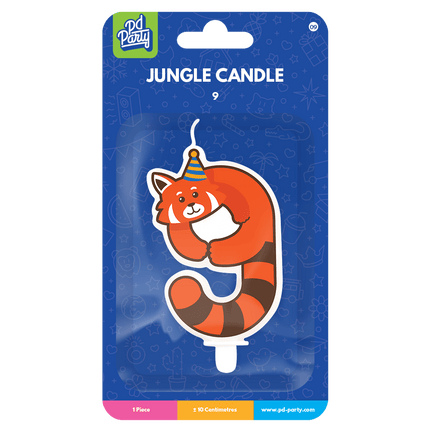 Kaars 9 Jaar Wasbeer van Paper Dreams koop je bij Partywinkel