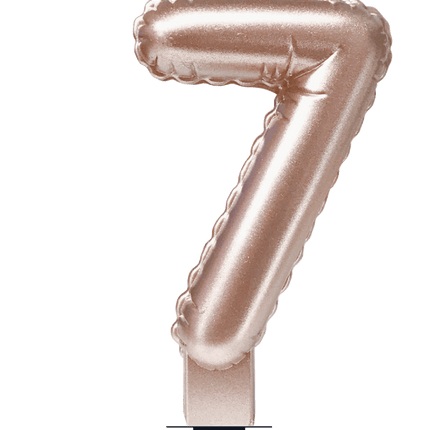Kaars Folie Ballon Rose Goud 7 10cm van Paper Dreams koop je bij Partywinkel