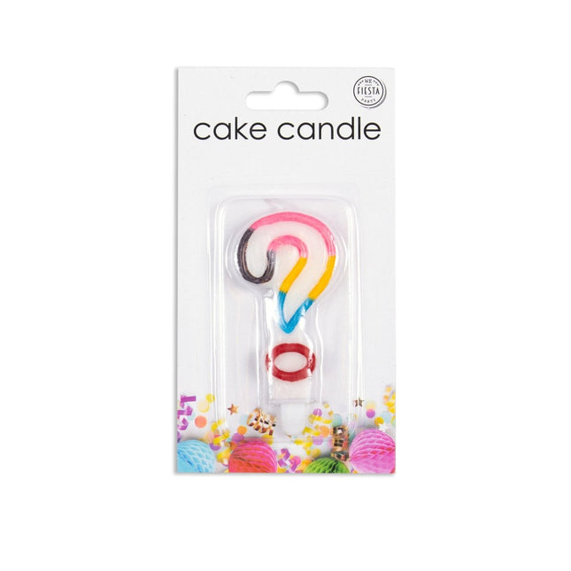 Kaars ? Jaar Gekleurd 7cm van WeFiesta koop je bij Partywinkel