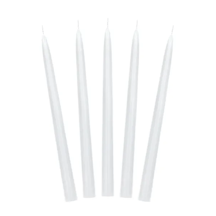 Kaarsen Wit 24cm 10st van Partydeco koop je bij Partywinkel
