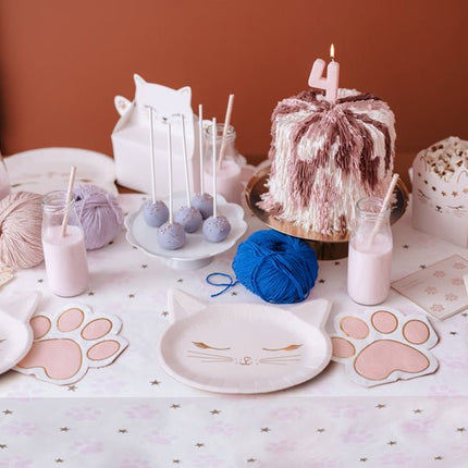 Kat Tafelkleed 1,8m van Partydeco koop je bij Partywinkel