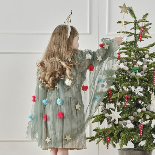 Kerst Cape Groen van Ginger Ray koop je bij Partywinkel