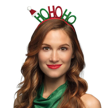 Kerst Haarband Ho Ho Ho - Partywinkel - 8712026133236
