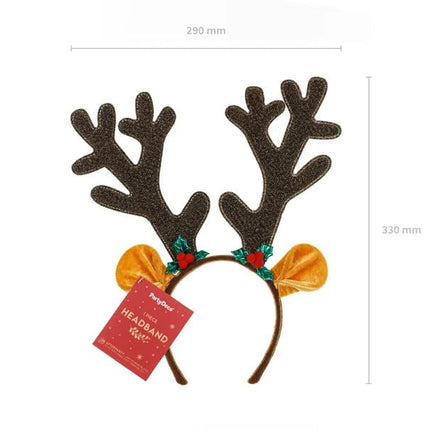 Kerst Haarband Rendier Gewei van Partydeco koop je bij Partywinkel