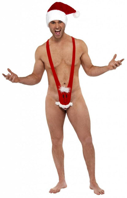 Kerst Mankini van Smiffys koop je bij Partywinkel