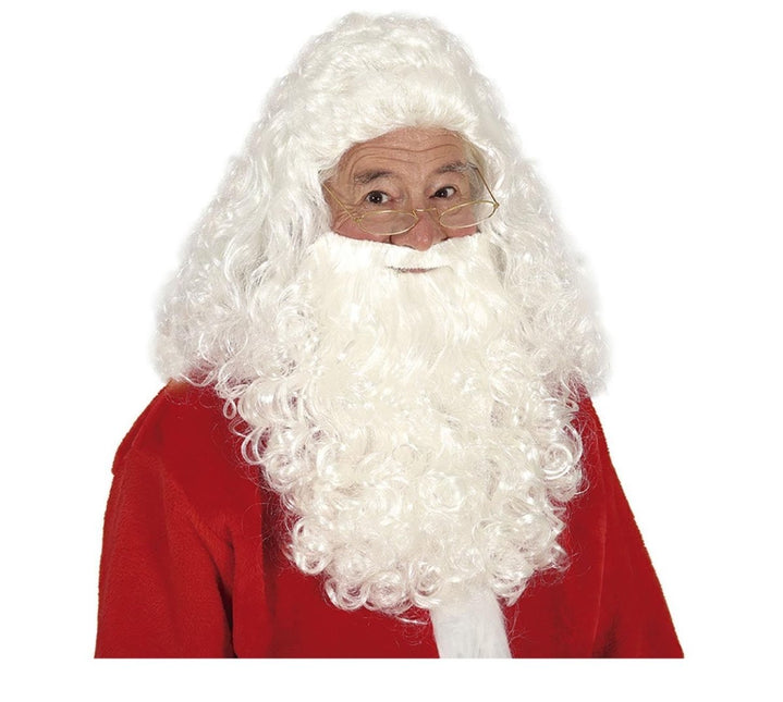 Kerstman Baard en Pruik - Partywinkel - 8434077048634