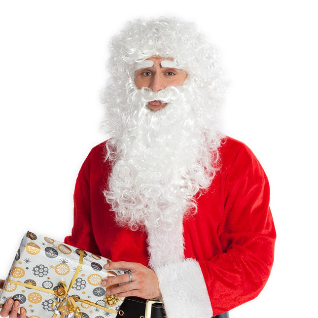 Kerstman Baard en Pruik Lang - Partywinkel - 8712026134172