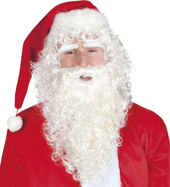Kerstman Baard en Pruik Lang - Partywinkel - 8712026134172