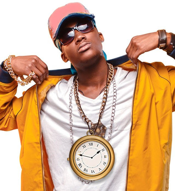 Ketting Met Grote Klok 20 cm van Widmann koop je bij Partywinkel