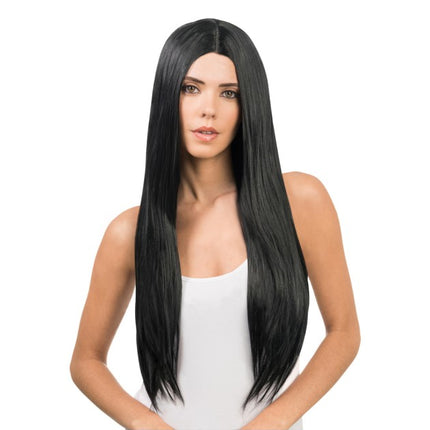 Peruka Keyla, czarna, 73 cm