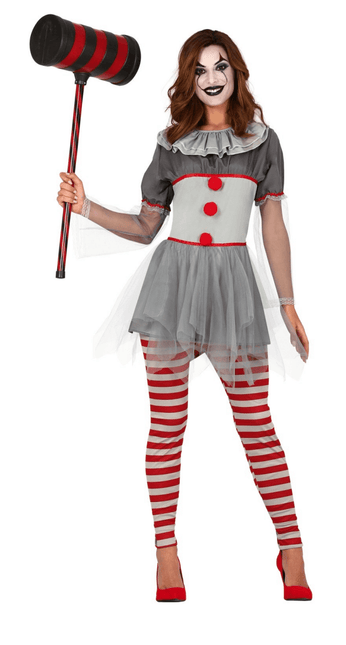 Killer clown Halloween Kostuum Dames van Fiestas Guirca koop je bij Partywinkel