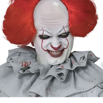 Killer clown Halloween Kostuum Heren Grijs van Fiestas Guirca koop je bij Partywinkel