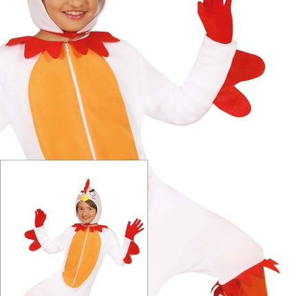 Kip Onesie Wit Kind - Partywinkel - 8434077785652