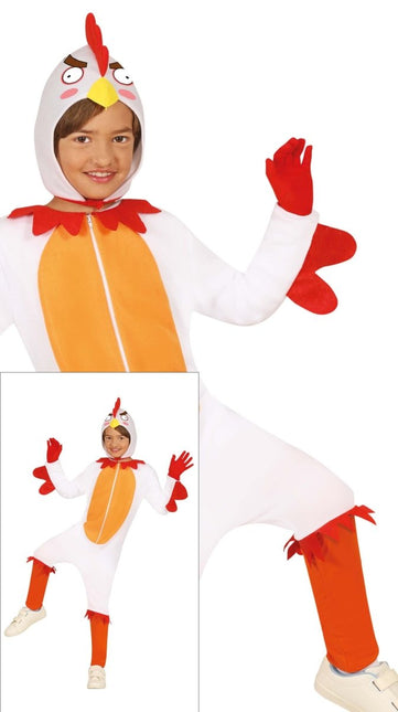 Kip Onesie Wit Kind - Partywinkel - 8434077785652
