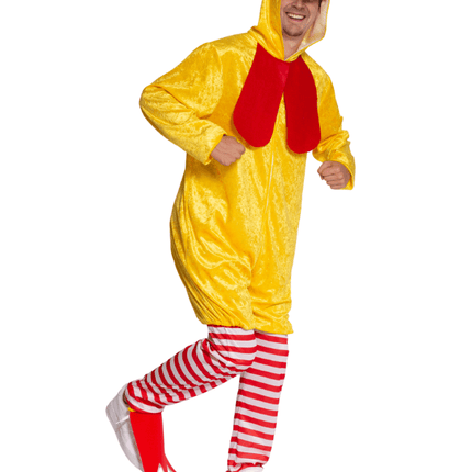 Kippenpak Rood Geel van Partychimp koop je bij Partywinkel