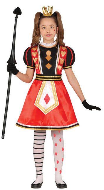 Koningin Jurk Meisje Harten - Partywinkel - 8434077784655