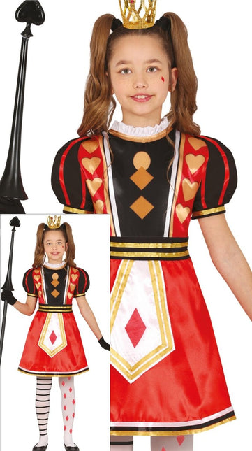 Koningin Jurk Meisje Harten - Partywinkel - 8434077784655