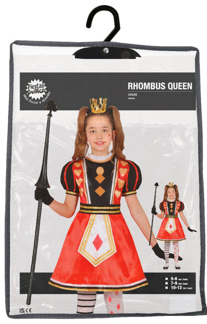 Koningin Jurk Meisje Harten - Partywinkel - 8434077784655