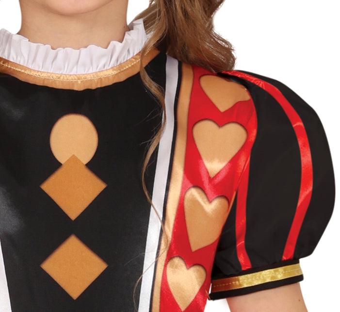 Koningin Jurk Meisje Harten - Partywinkel - 8434077784655