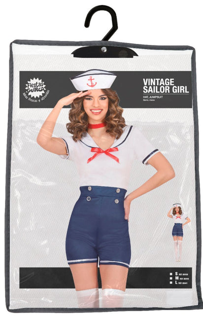 Kostuum Blauw Wit Dames Matroos van Fiestas Guirca koop je bij Partywinkel