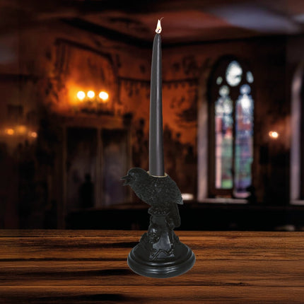 Kraai Kaarsenhouder 16cm van Fiestas Guirca koop je bij Partywinkel