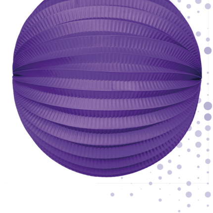 Lampion Paars 25cm van WeFiesta koop je bij Partywinkel