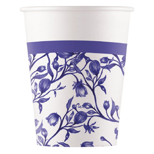 Lavendel Beker 200ml 8st van Procos koop je bij Partywinkel