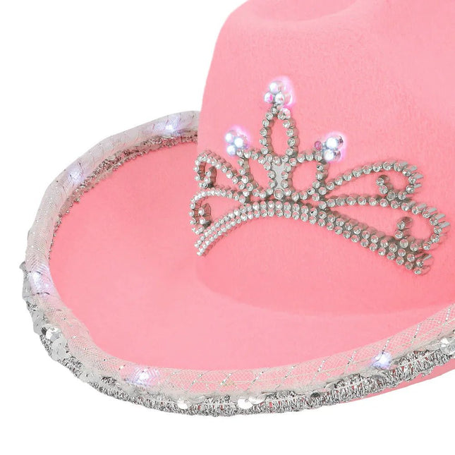 LED cowboyhoed kind Glimmer van Boland koop je bij Partywinkel