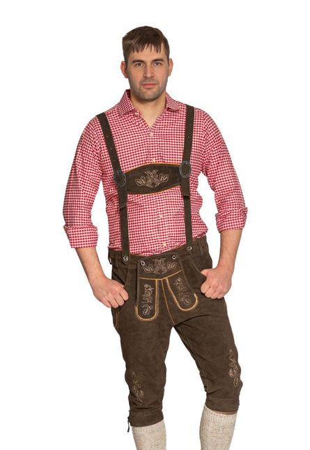 Lederhose Bruin Lang Gerlos van Partychimp koop je bij Partywinkel