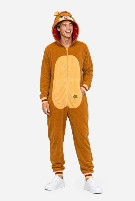 Leeuw Onesie Unisex Bruin van OppoSuits koop je bij Partywinkel