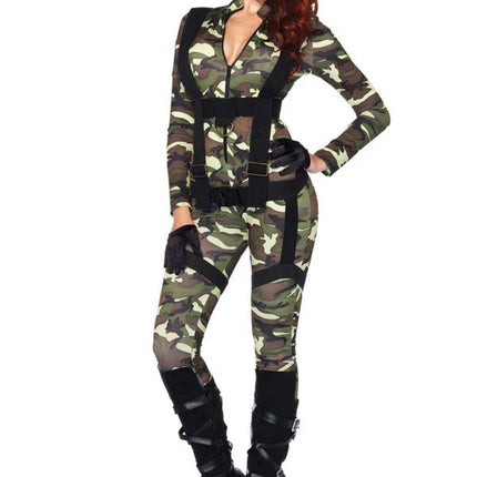 Leger Jumpsuit Dames Leg Avenue - Partywinkel - 714718482910