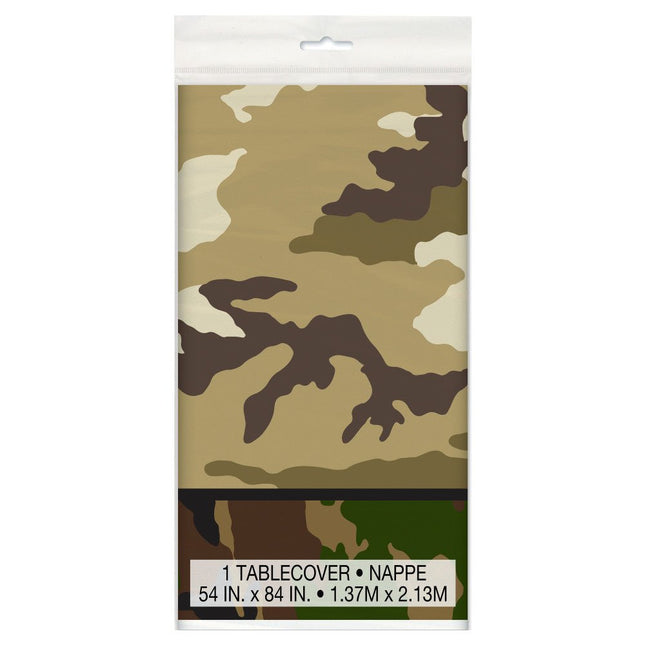 Leger Tafelkleed 2,13m van Unique koop je bij Partywinkel