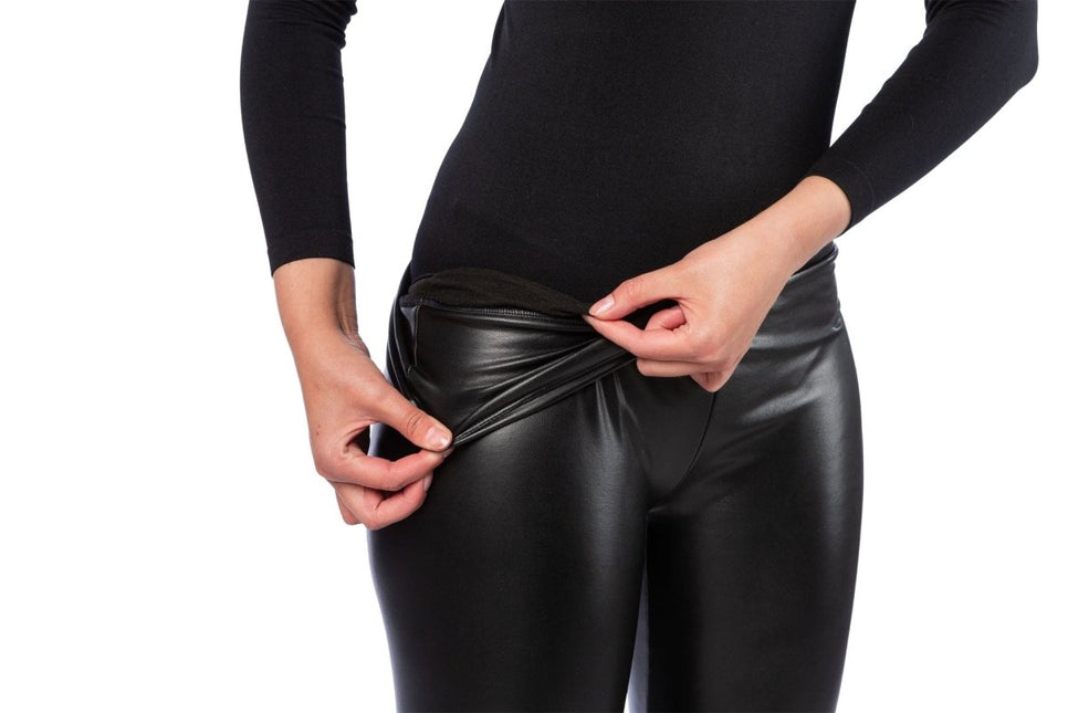 Legging zwart mat, met thermisch effect van Orlob koop je bij Partywinkel