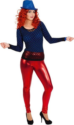 Leggings – Rood van Orlob koop je bij Partywinkel