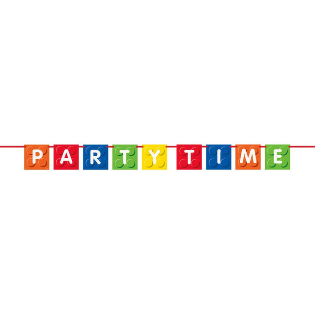Lego Letterslinger Party Time 1,83m van Unique koop je bij Partywinkel