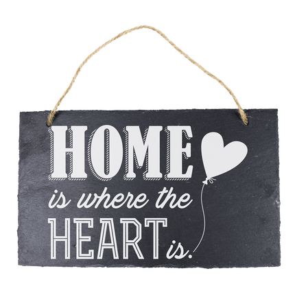 Leisteen Bordje Thuis 25cm van Paper Dreams koop je bij Partywinkel