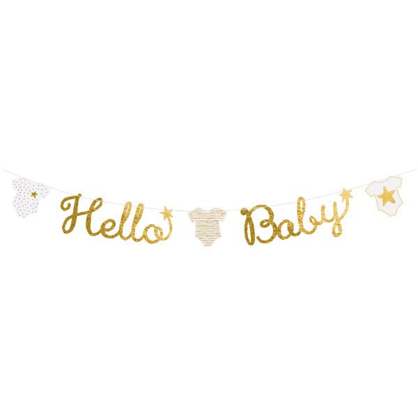 Letter Banner Hello Baby 1,6m van Riethmueller koop je bij Partywinkel