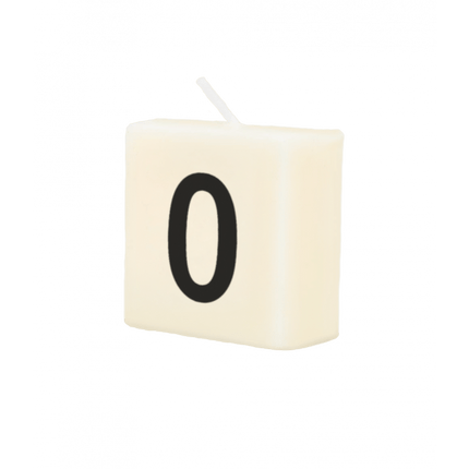 Letter Kaarsje 0 4cm van Paper Dreams koop je bij Partywinkel