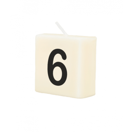 Letter Kaarsje 6 4cm van Paper Dreams koop je bij Partywinkel