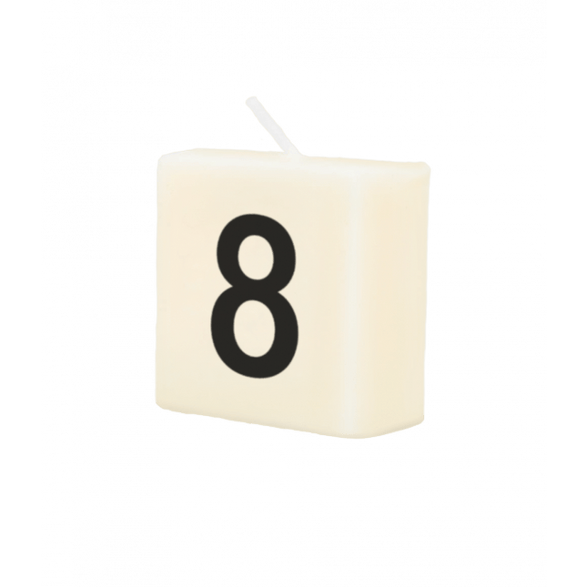 Letter Kaarsje 8 4cm van Paper Dreams koop je bij Partywinkel