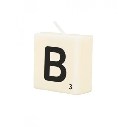 Letter Kaarsje B 4cm van Paper Dreams koop je bij Partywinkel