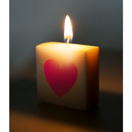 Letter Kaarsje Hartje Rood 4cm van Paper Dreams koop je bij Partywinkel